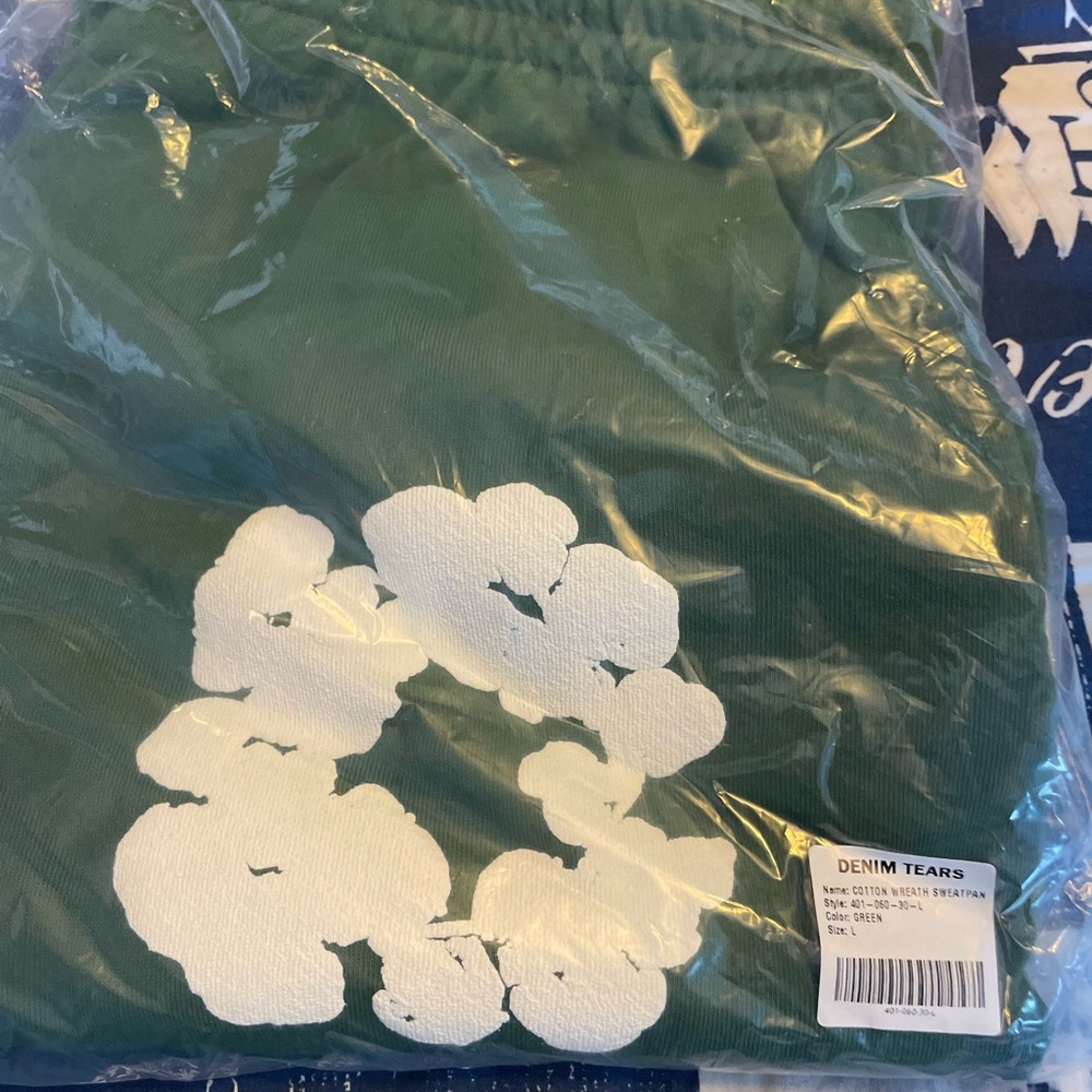 Denim Tears Green Sweatpants